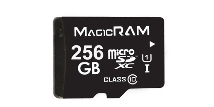 Painting Novelist relieve MagicRAM unveils high capacity 256GB microSDXC UHS-1 Memory Card | MagicRAM